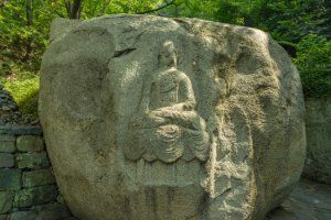 창원 삼정자동 마애여래좌상