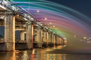 Banpo Bridge Rainbow Fountain